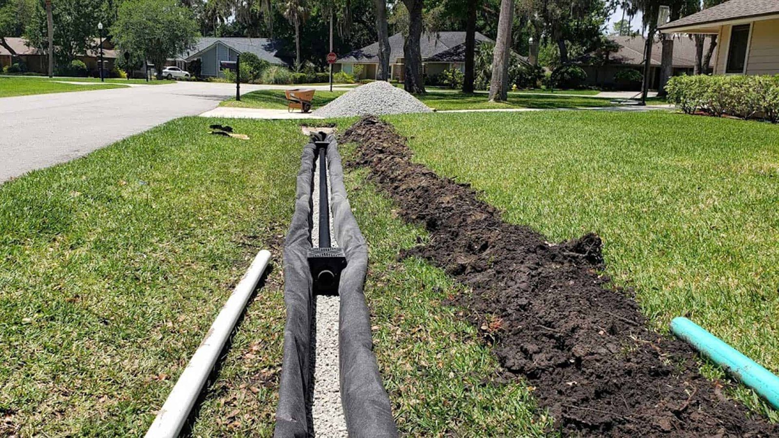 french drain upgrade and repair in danbury